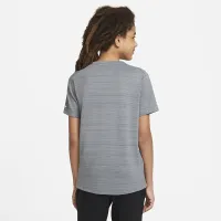 Nike Dri-FIT Miler Big детские (для мальчиков) тренировочные Top цвет серый