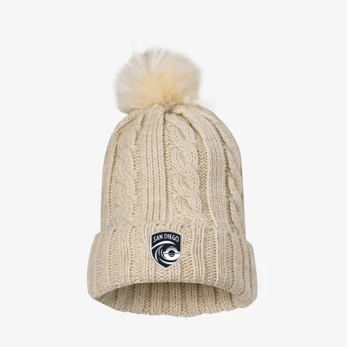 San Diego Wave FC Nike NWSL Knit Beanie цвет коричневый