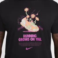 Nike мужские Dri-FIT Running футболка цвет черный