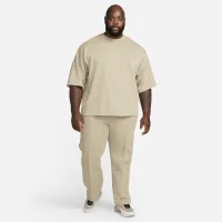 Nike Sportswear Tech Fleece Reimagined мужские оверсайз Short-Sleeve свитшот цвет коричневый