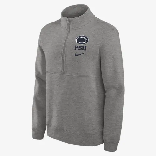 Penn State Nittany Lions Primetime Club чоловічі Nike College 1/2-Zip Crew колір сірий