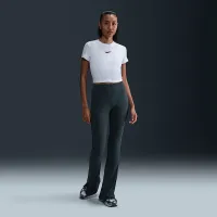 Nike Sportswear Chill Knit жіноча Slim Cropped футболка колір білий