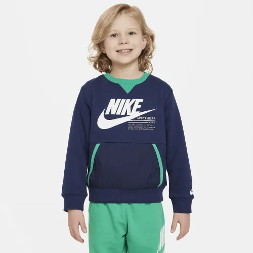 Nike Sportswear Paint Your Future Little дитячі French Terry Crew блакитний