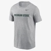 Michigan State Spartans Primetime Wordmark чоловічі Nike College футболка колір сірий