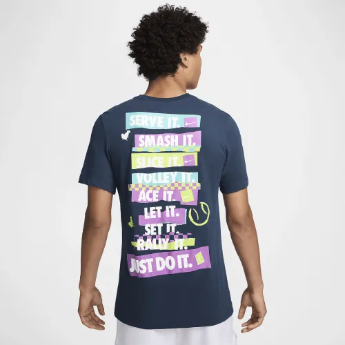 NikeCourt чоловічі Dri-FIT Tennis футболка блакитний