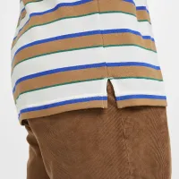 Nike Club чоловічі Long-Sleeve Striped Polo колір білий