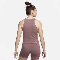Nike One Fitted женская Dri-FIT Ribbed Tank Top цвет фиолетовый