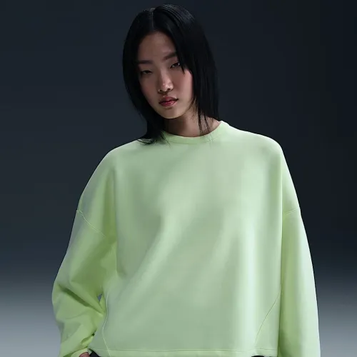 Nike 24.7 ImpossiblySoft женская Dri-FIT оверсайз Crew-Neck Top Yellow