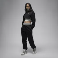 Nike Jordan Brooklyn Fleece жіноча Pants колір чорний