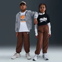 Nike Sportswear Club Big дитячі Woven Joggers колір коричневий