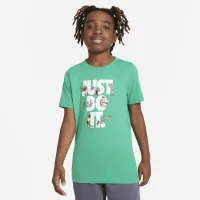 Nike Sportswear Big детские футболка цвет зеленый