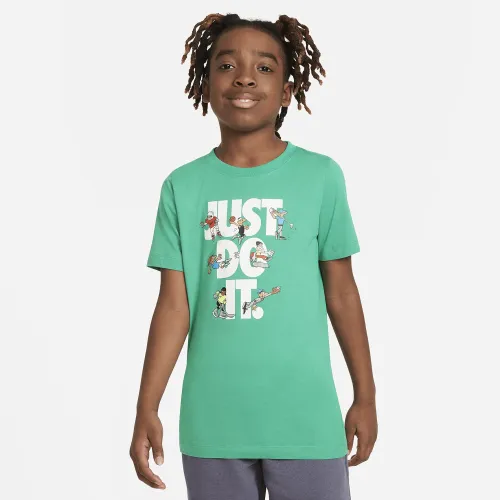 Nike Sportswear Big детские футболка цвет зеленый