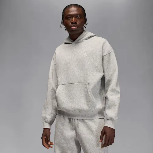 Nike Jordan Brooklyn Fleece чоловічі оверсайз Pullover Толстовка з капюшоном колір сірий