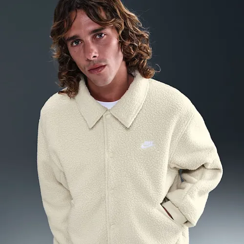 Nike Sportswear Club чоловічі High-Pile Fleece Coaches Куртка колір коричневий