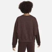 Nike Sportswear Big детские (Girls') оверсайз Fleece Crew-Neck свитшот цвет коричневый