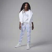 Nike Jordan Brooklyn Essentials Big детские Holiday Fleece Pants цвет белый