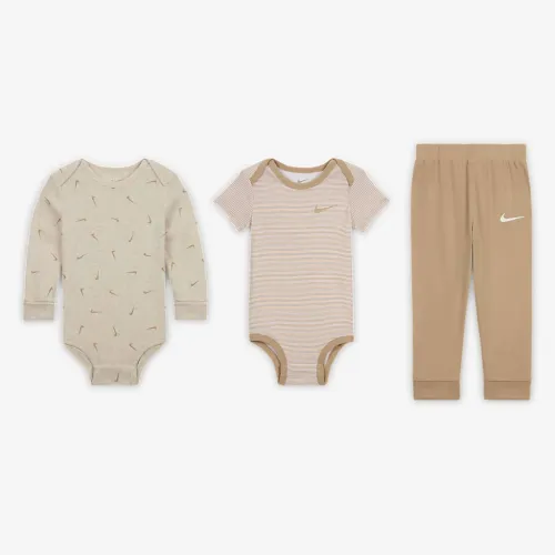 Nike Baby Essentials Baby (12-24M) 3-Piece Bodysuit комплект колір коричневий