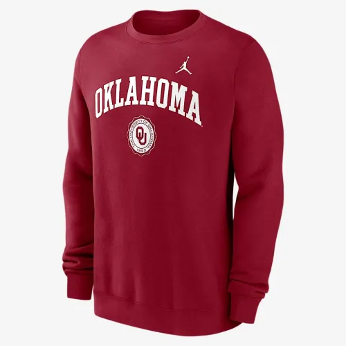 Nike Oklahoma Sooners Arched Seal чоловічі Jordan College Pullover Crew колір червоний