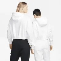 Nike Sportswear Club Fleece женская оверсайз Crop Graphic Толстовка с капюшоном цвет белый