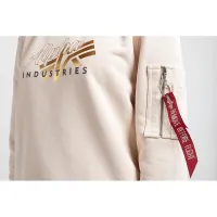 Кофта/футболка Alpha Industries Gold Logo 106030578 - кремовая