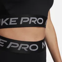 Nike Pro Dri-FIT жіноча Cropped Tank Top колір чорний