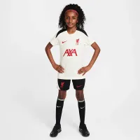 Liverpool FC Strike Special Edition Big дитячі Nike Dri-FIT Soccer Short-Sleeve Knit Top колір білий