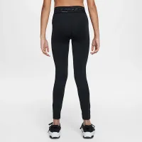 Nike Pro Girls' Dri-FIT Mid-Rise лосіни колір чорний