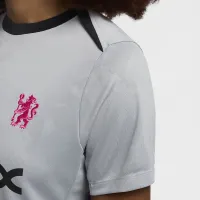 Chelsea FC Academy Pro Third женская Nike Dri-FIT Soccer Pre-Match Top цвет серый