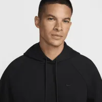 Nike Primary Fleece мужские Dri-FIT UV Pullover Performance Толстовка с капюшоном цвет черный