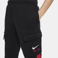 Nike Air Big детские Fleece Cargo Pants цвет черный