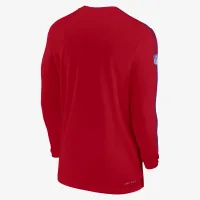 Buffalo Bills Sideline Coach чоловічі Nike Dri-FIT NFL Long-Sleeve Top колір червоний