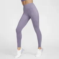 Nike Go женская Firm-Support С высокой Талией Full-Length лосины с карманамицвет фиолетовый