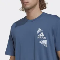 Футболка adidas Essentials BrandLove HL9381 - Блакитна