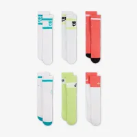 Nike Everyday детские Cushioned Crew носки (6 пары) многоцветный
