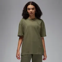 Nike Jordan Flight Essentials женская оверсайз футболка цвет зеленый