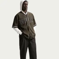 Nike Life мужские Short-Sleeve Vintage Sport Top цвет коричневый