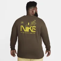 Nike Sportswear чоловічі Long-Sleeve футболка колір коричневий