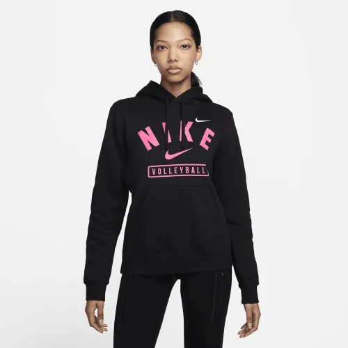 Nike женская волейбольные Pullover Толстовка с капюшоном цвет черный