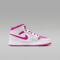 Nike Air Jordan 1 Mid Big детские Кроссовки цвет серый