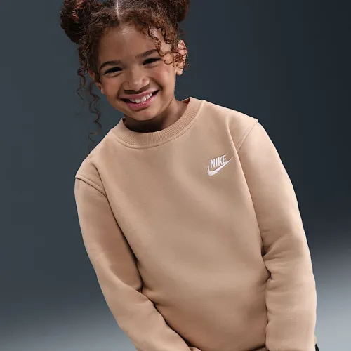 Nike Sportswear Club Fleece Big детские свитшот цвет коричневый