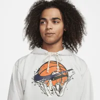Nike Dri-FIT Standard Issue чоловічі Pullover баскетбольні Толстовка з капюшоном колір сірий