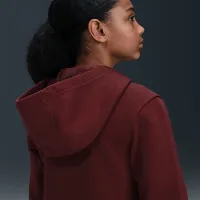 Nike Sportswear Club Fleece Big детские Full-Zip Толстовка с капюшоном цвет красный