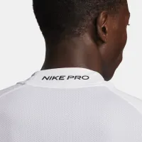 Nike Pro мужские Dri-FIT Warm Long-Sleeve Fitness Mock цвет белый