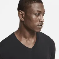 Nike Everyday Cotton Stretch мужские Slim Fit V-Neck Undershirt (2 пары) цвет черный