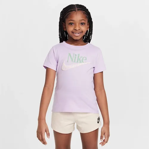 Nike Little дитячі Wildflower Futura футболка Pink