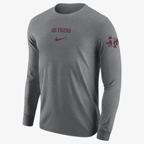 Texas Southern мужские Nike College Long-Sleeve футболка цвет серый
