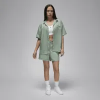 Nike Jordan женская Woven Solid Top цвет зеленый