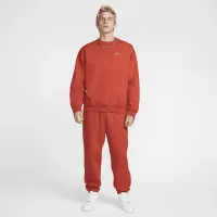 Nike Solo Swoosh чоловічі Fleece Crew колір червоний