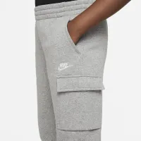 Nike Sportswear Club Fleece Big детские Cargo Pants (Extended Size) цвет серый