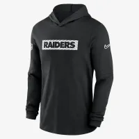 Las Vegas Raiders Sideline чоловічі Nike Dri-FIT NFL Long-Sleeve Hooded Top колір чорний